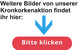 Weitere Bilder von unserer Kronkorkenaktion findet ihr hier:  Bitte klicken Bitte klicken